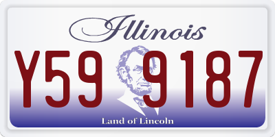 IL license plate Y599187