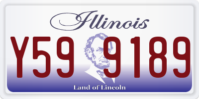 IL license plate Y599189
