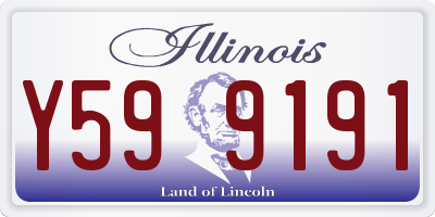 IL license plate Y599191