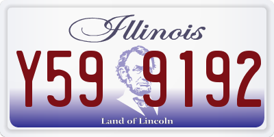 IL license plate Y599192