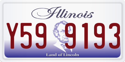IL license plate Y599193