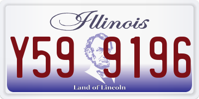 IL license plate Y599196