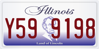 IL license plate Y599198