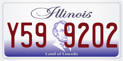IL license plate Y599202
