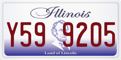 IL license plate Y599205