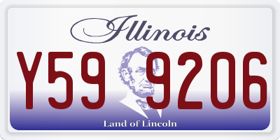 IL license plate Y599206