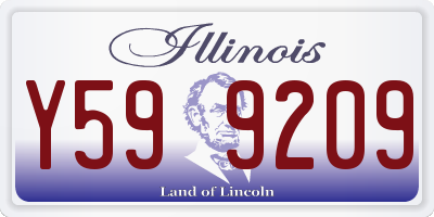 IL license plate Y599209