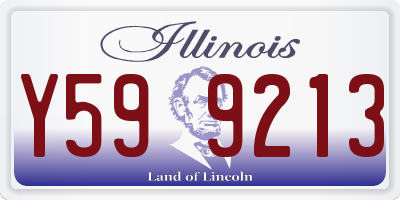 IL license plate Y599213