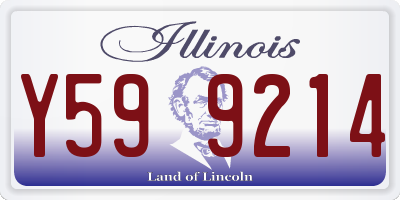 IL license plate Y599214