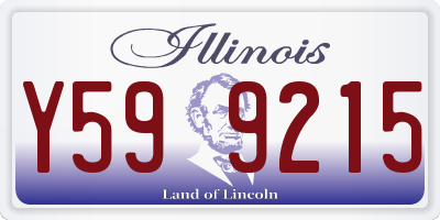 IL license plate Y599215