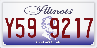 IL license plate Y599217