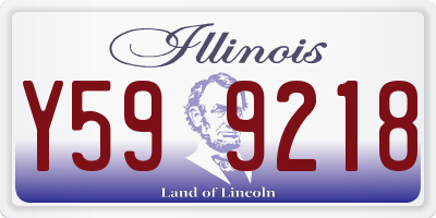 IL license plate Y599218