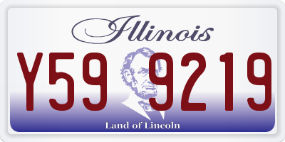 IL license plate Y599219
