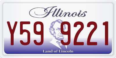 IL license plate Y599221