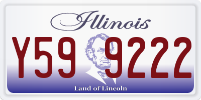 IL license plate Y599222