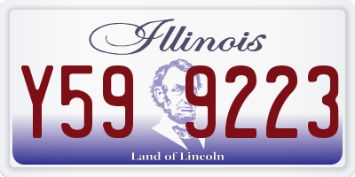 IL license plate Y599223