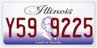 IL license plate Y599225