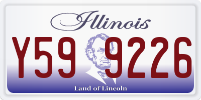 IL license plate Y599226