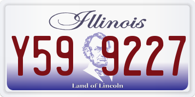 IL license plate Y599227