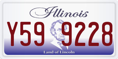 IL license plate Y599228