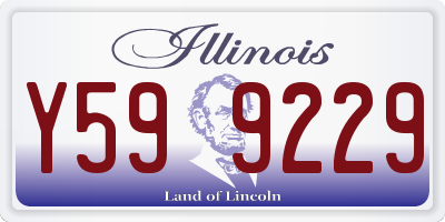 IL license plate Y599229
