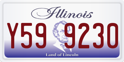 IL license plate Y599230