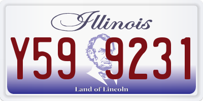 IL license plate Y599231
