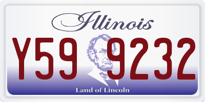 IL license plate Y599232