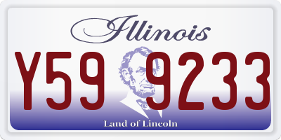 IL license plate Y599233