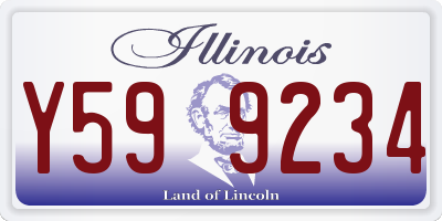 IL license plate Y599234