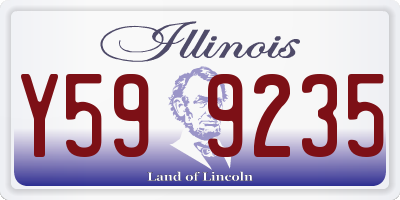 IL license plate Y599235