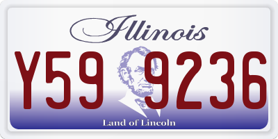 IL license plate Y599236
