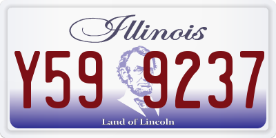 IL license plate Y599237