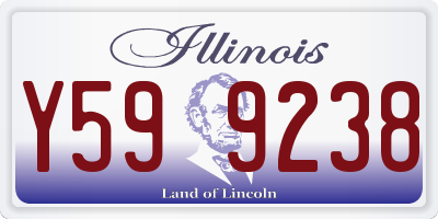 IL license plate Y599238