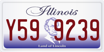 IL license plate Y599239