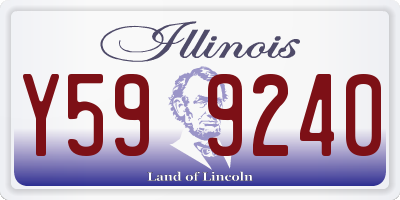 IL license plate Y599240