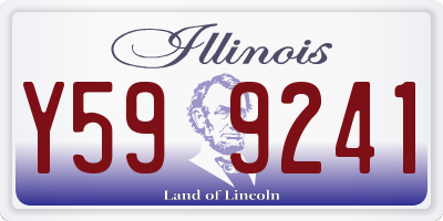 IL license plate Y599241