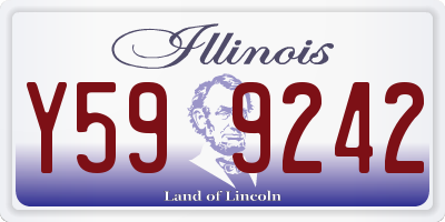 IL license plate Y599242