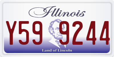 IL license plate Y599244
