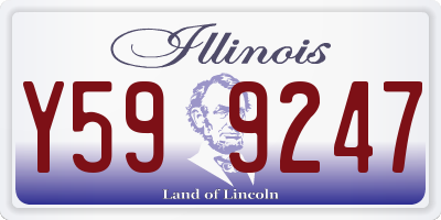 IL license plate Y599247