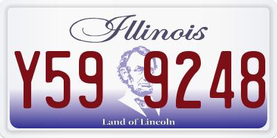 IL license plate Y599248