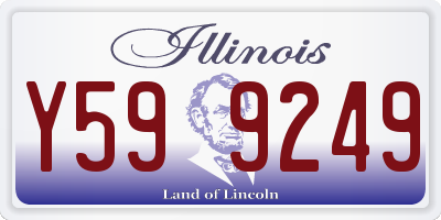 IL license plate Y599249