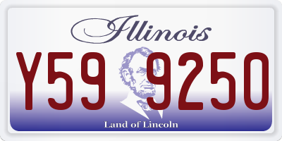 IL license plate Y599250