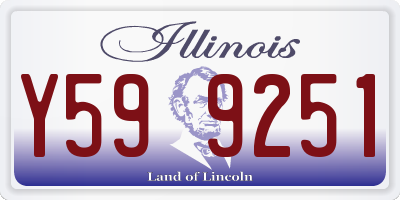 IL license plate Y599251