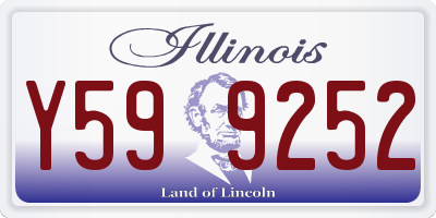 IL license plate Y599252