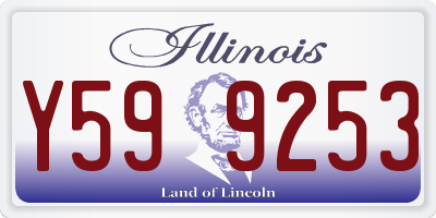 IL license plate Y599253