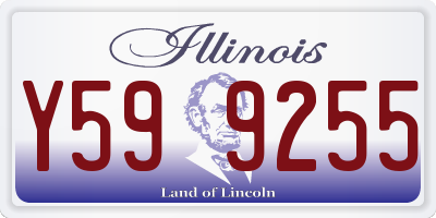 IL license plate Y599255
