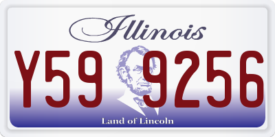 IL license plate Y599256