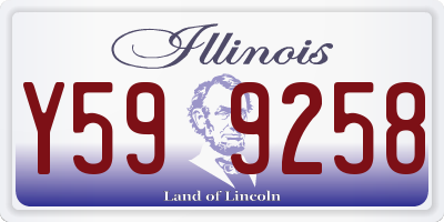 IL license plate Y599258