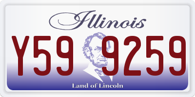 IL license plate Y599259